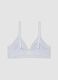 Grey organic cotton and stretch viscose triangle bra_6
