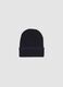 Blue beanie with turn-up_0