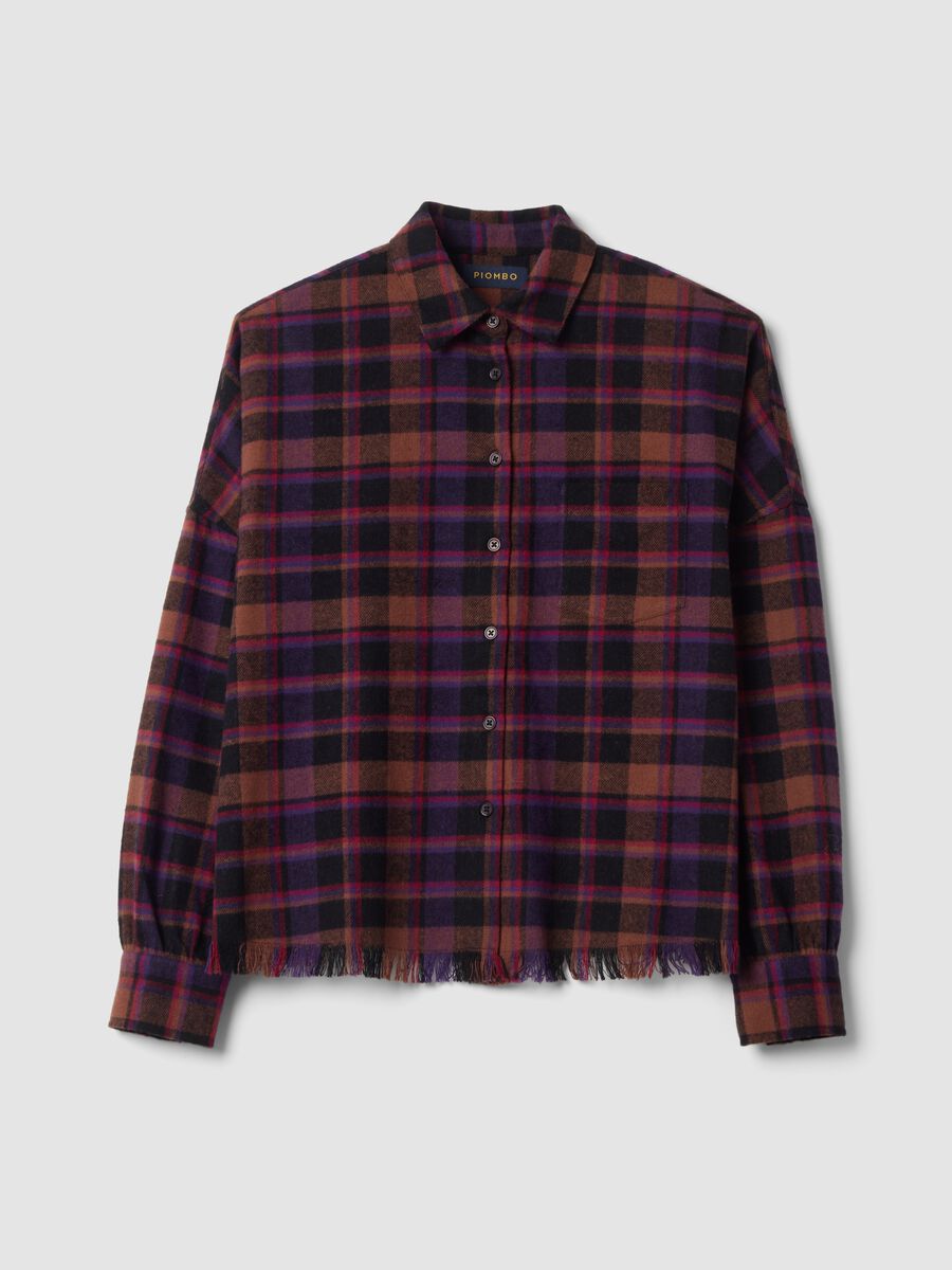 Multicolour checked pure cotton regular-fit shirt_0