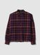 Camicia multicolor a quadri in puro cotone regular fit_0