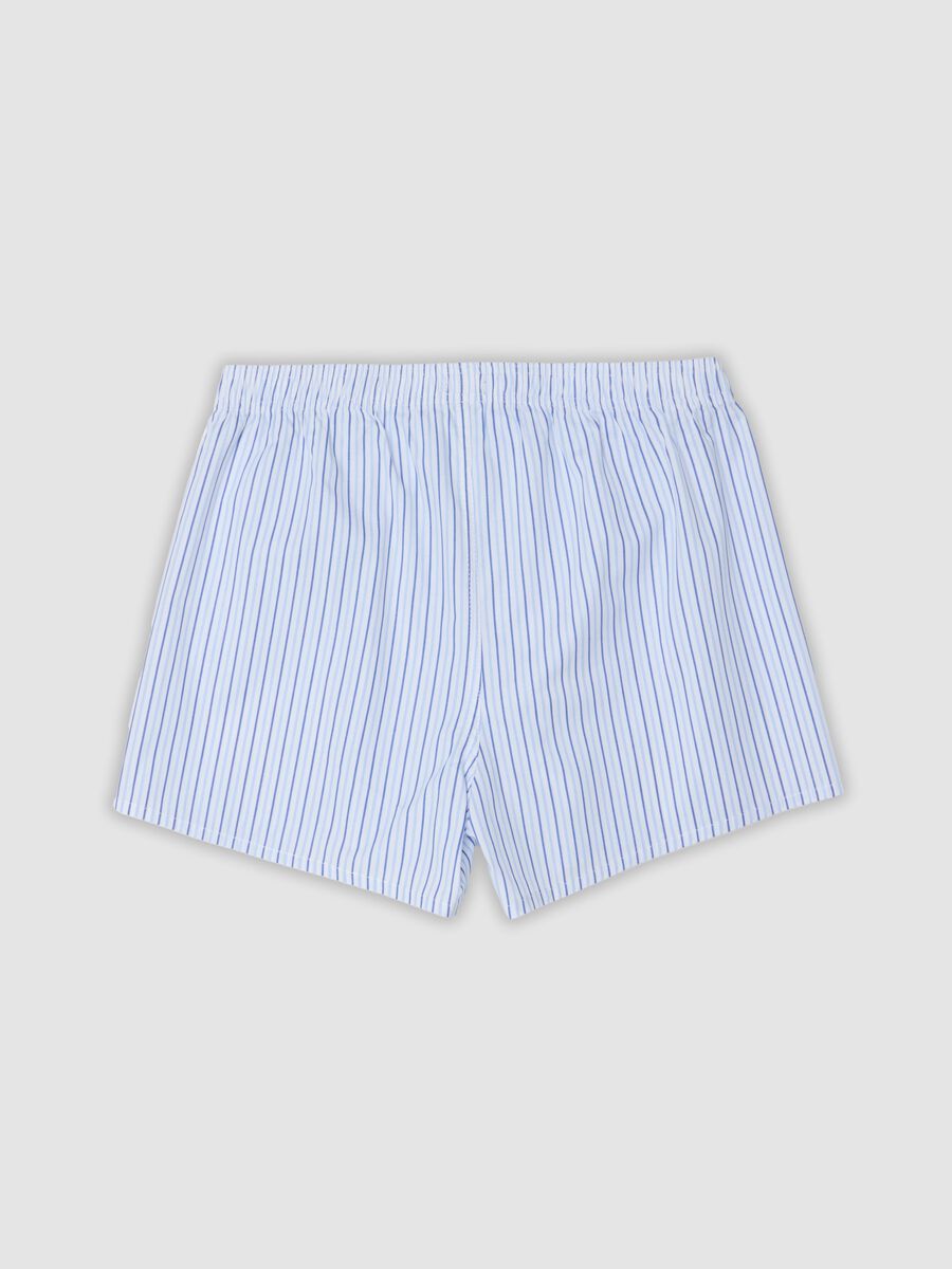 2-pack men&rsquo;s white and light blue boxer shorts in pure organic cotton_2