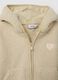 Beige hooded zip-up oversized jacket with teddy texture_2