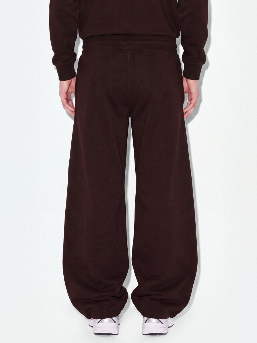 Purple cotton-blend baggy-fit jogger trousers_2