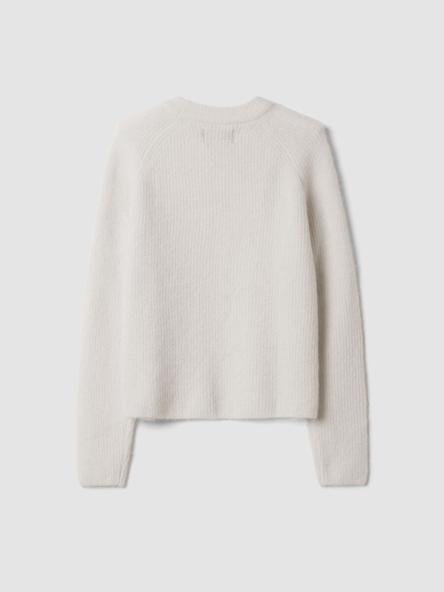White Alpaca and Stretch Wool Crew-Neck Jumper_6