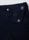 Pantaloni blu in puro cotone a coste_2