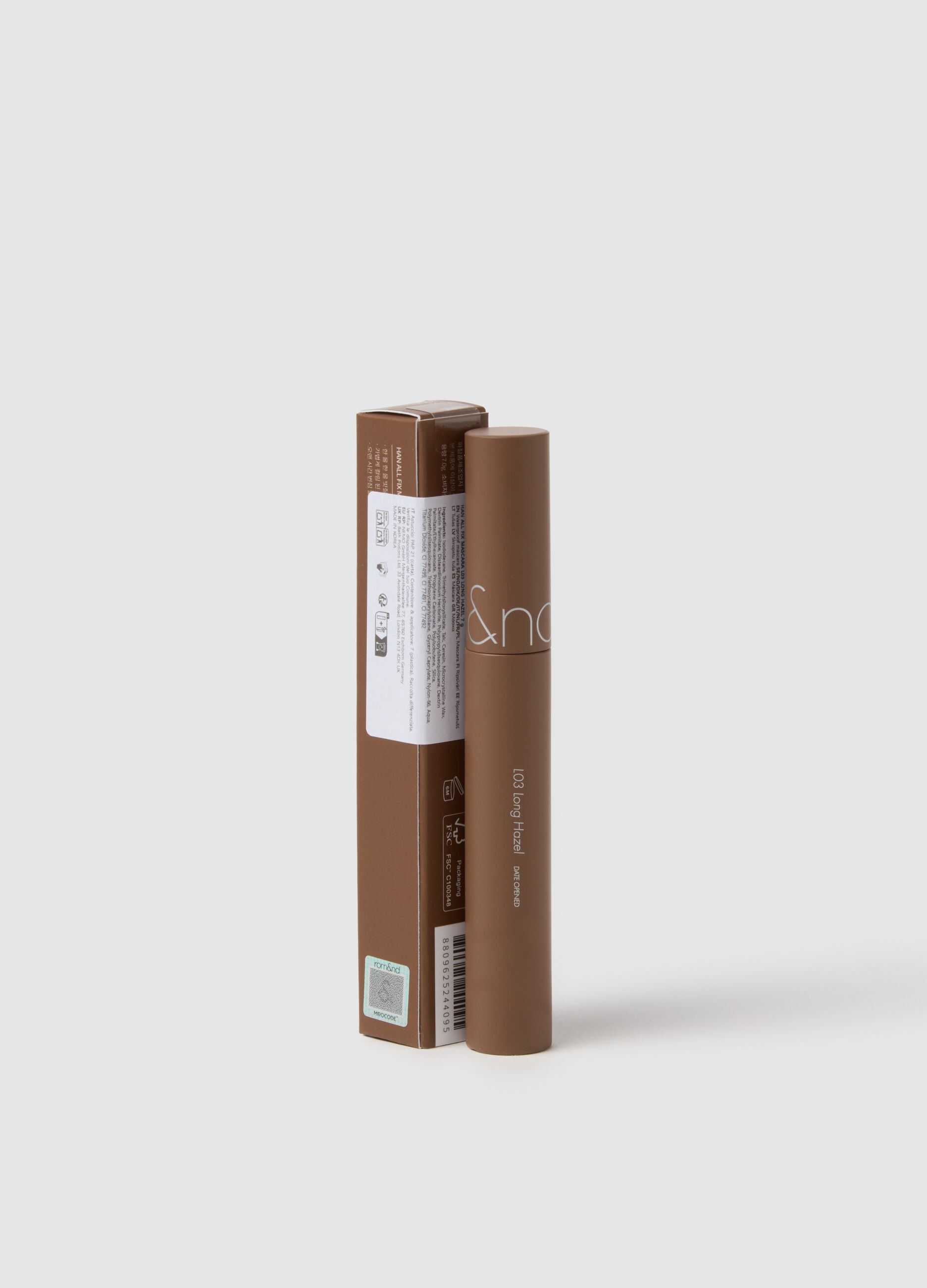 ROM&ND HAN ALL FIX MASCARA L03 LONG HAZEL - Korean make-up