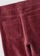 Brown flared stretch cotton trousers_3