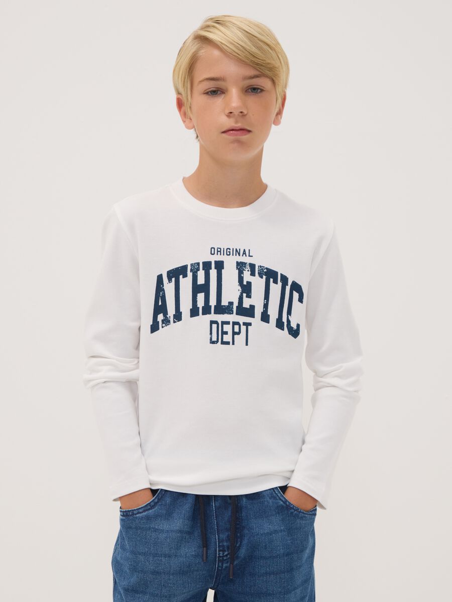White long-sleeve organic cotton crew-neck T-shirt_0