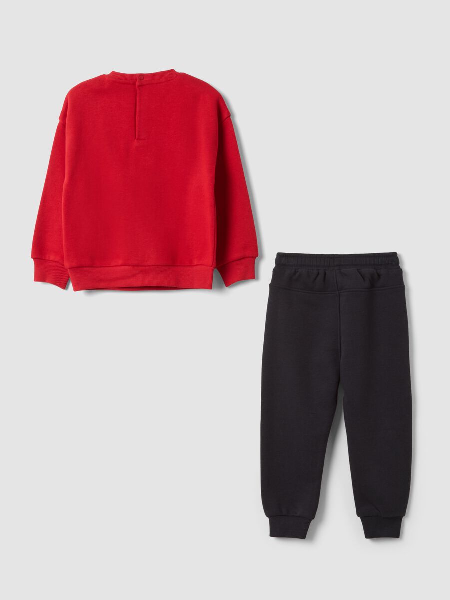 Red and black organic cotton-blend set with MARVEL Spider-Man print_1