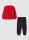 Red and black organic cotton-blend set with MARVEL Spider-Man print_1