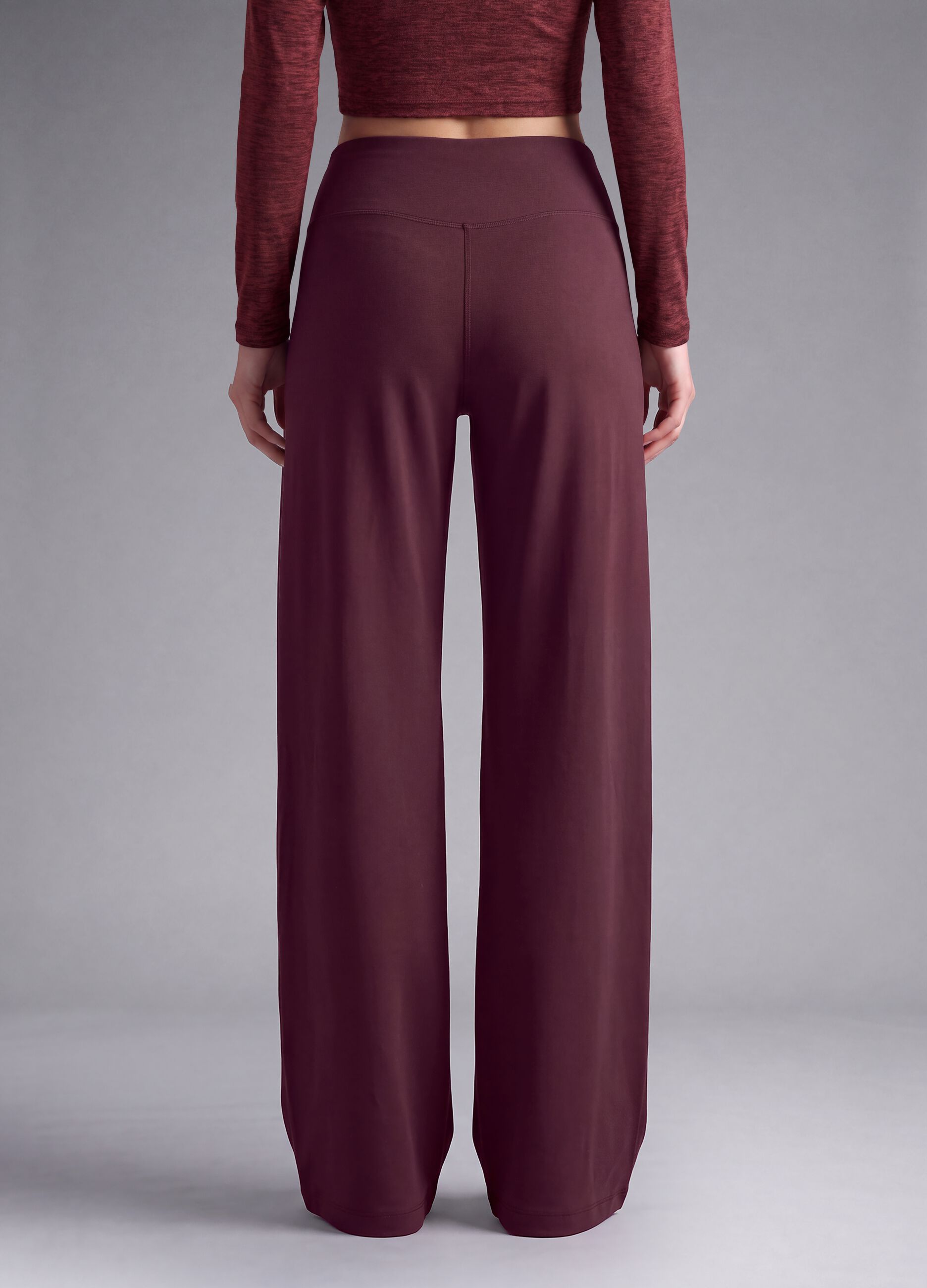 Purple wide-leg stretch sports trousers ALTAVIA STUDIO