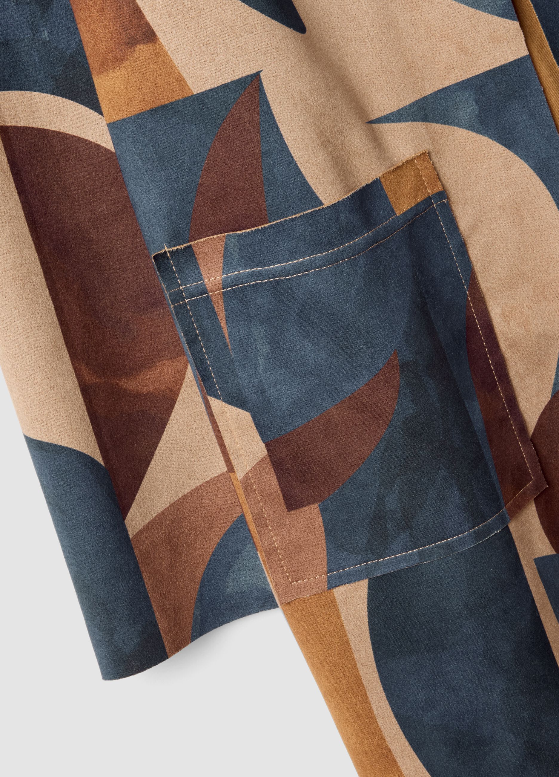 Multicolour patterned jacket, regular fit