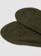 Green ribbed socks in wool, viscose and stretch cashmere_1