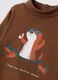 Maglia marrone scuro in puro cotone organico con dolcevita_2