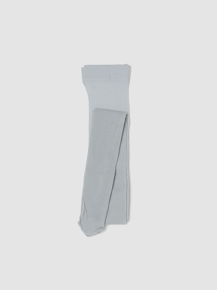 Grey stretch-fabric tights_0