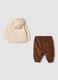 Completo marrone in puro cotone organico a due pezzi_1