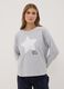 Grey organic cotton and viscose blend crew-neck pyjamas_1
