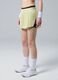 ALTAVIA COURT yellow pleated sports shorts in stretch fabric with removable inner short_2