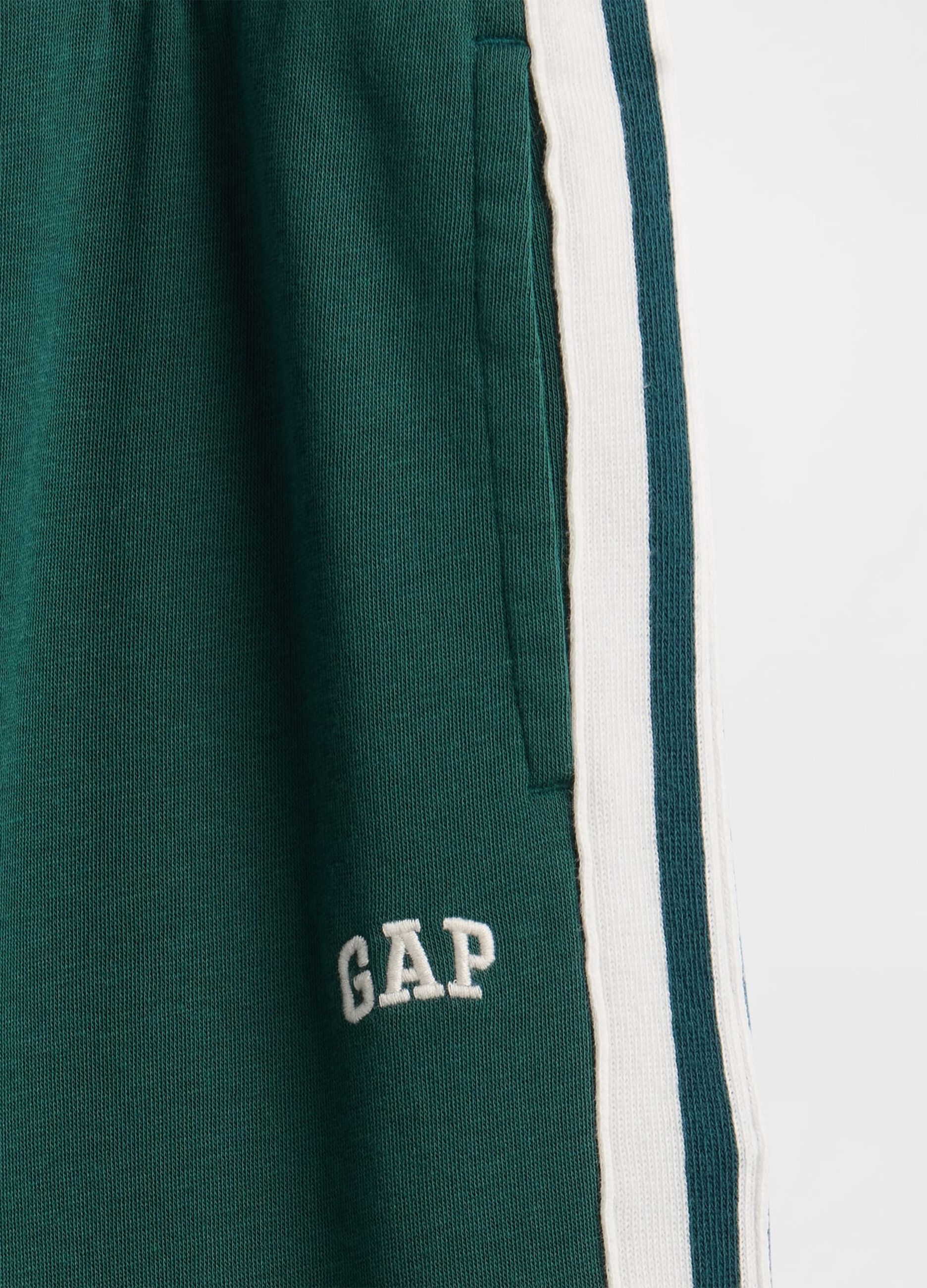 Green knitted trousers for children