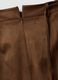 Brown stretch-fabric skirt with belt_1