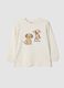 White crew-neck T-shirt in pure organic cotton_0
