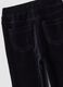 Black flared stretch cotton trousers_3