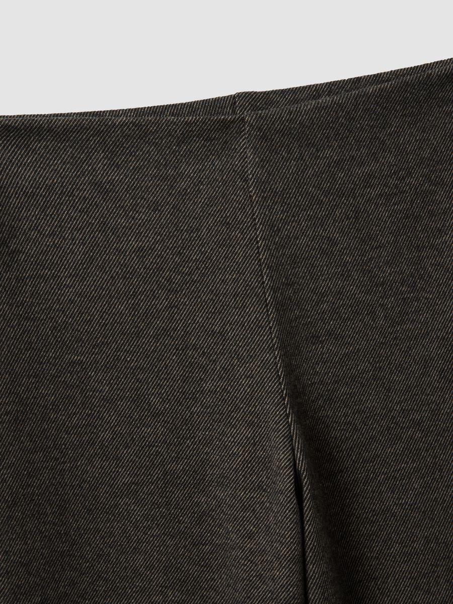 Brown wide-leg trousers in stretch viscose_1