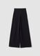Black wide-leg stretch trousers ALTAVIA STUDIO_4