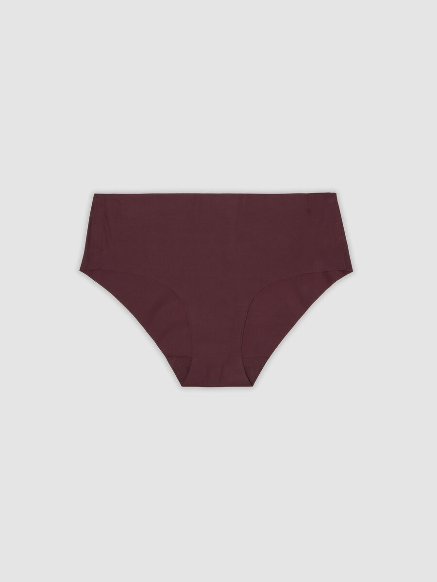 Slip hipster viola in microfibra elasticizzata con vita regular_0