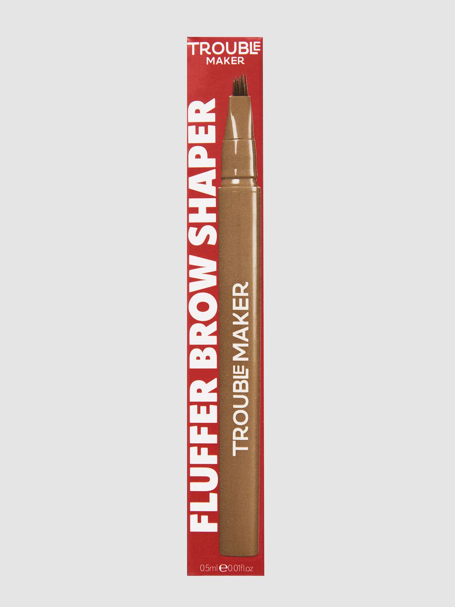 Fluffer Brow Brush Natural Brow Pen Light Brown 0.5ml_0