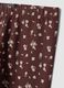 Brown floral organic stretch cotton leggings_2