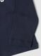T-shirt blu in puro cotone con stampa college regular fit_3