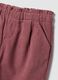 Pink corduroy trousers with elasticated waistband_2