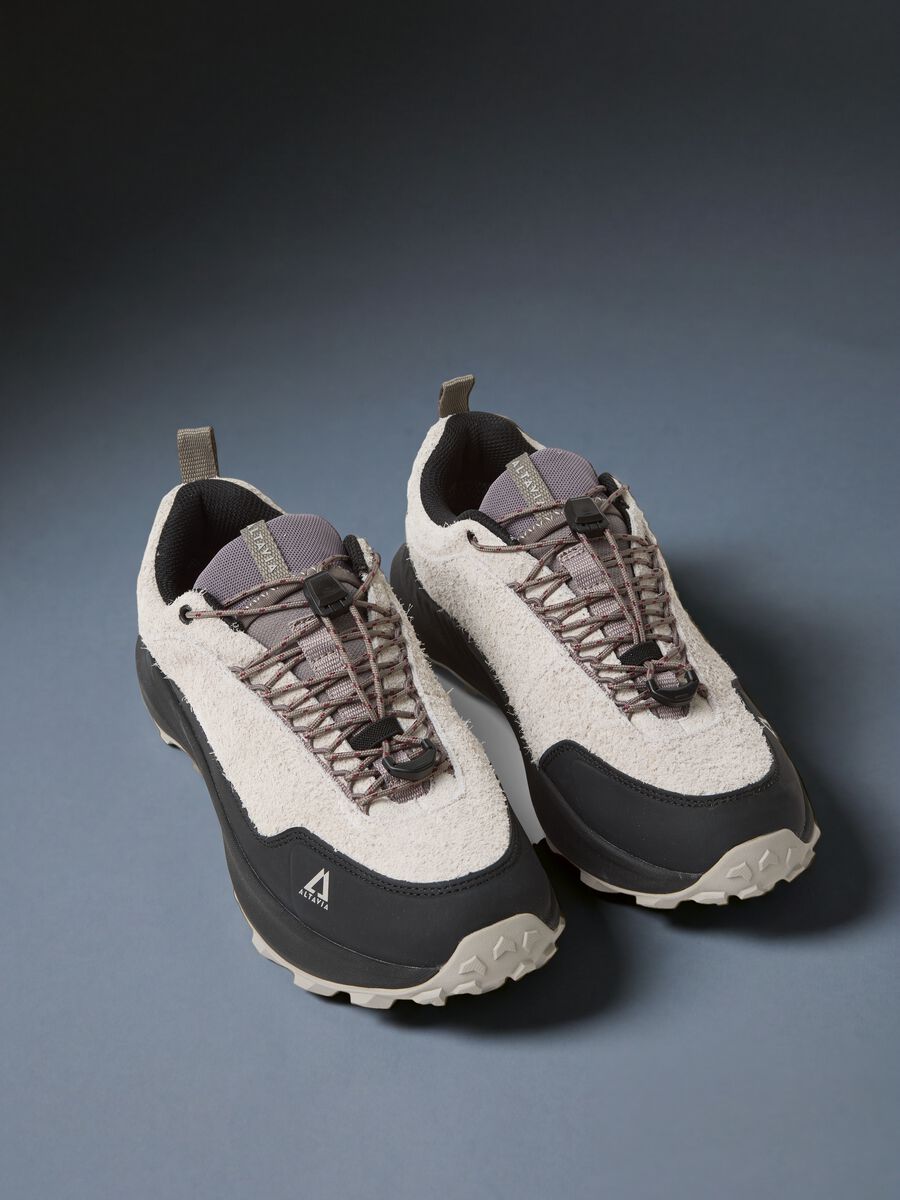 Beige Water-Repellent Outdoor Leather Shoe ALTAVIA WITH DEBORAH COMPAGNONI_1