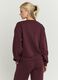 Red regular fit cotton blend sweatshirt_1