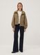 Beige hooded jacket with zip_1