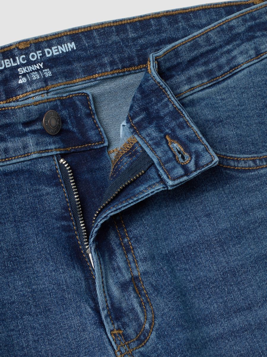 Blue skinny stretch-cotton jeans_6