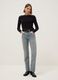 Pure Cotton Blue Straight Fit Jeans_0