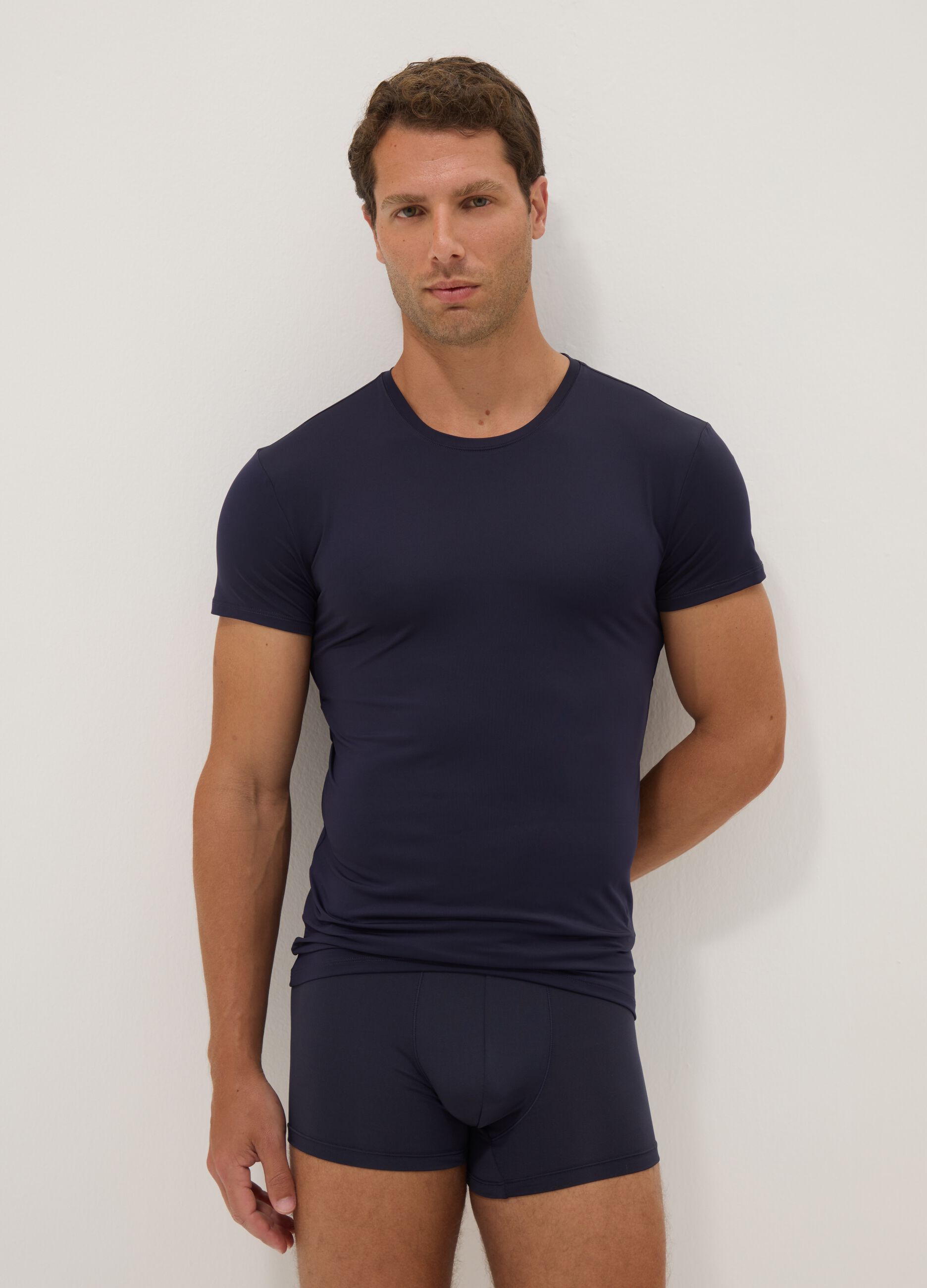 Two-pack of blue stretch T-shirts