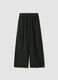 Green pure cotton regular-fit trousers_0