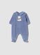 Tutina azzurra in misto cotone organico con colletto_0