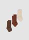 3-pack of multicolour long socks in stretch organic cotton_0