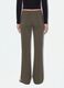 Jogger verde flare in cotone organico elasticizzato_2
