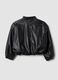 Giubbotto nero con zip regular fit per bambina_5