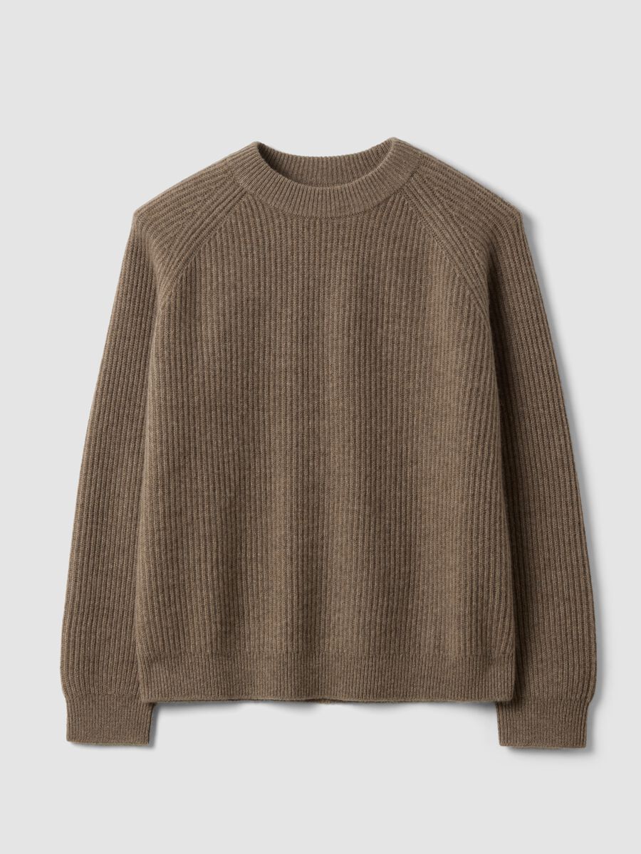 Brown pure cashmere oversized jumper_4
