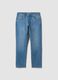 Light blue stretch cotton comfort-fit jeans_0