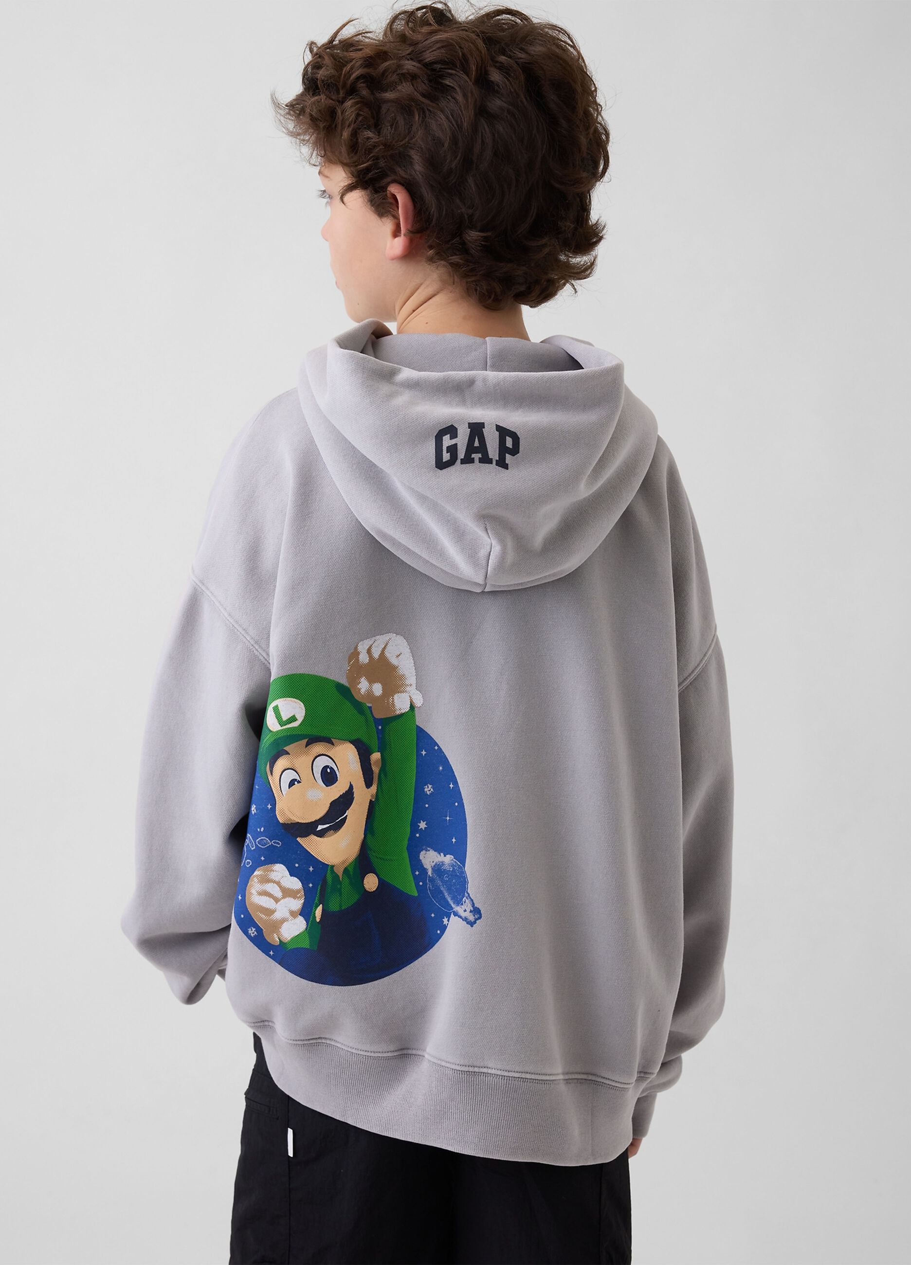Nintendo Super Mario cotton-blend hooded sweatshirt