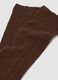 Calze midi marroni in lana, viscosa e cashmere elasticizzati_2