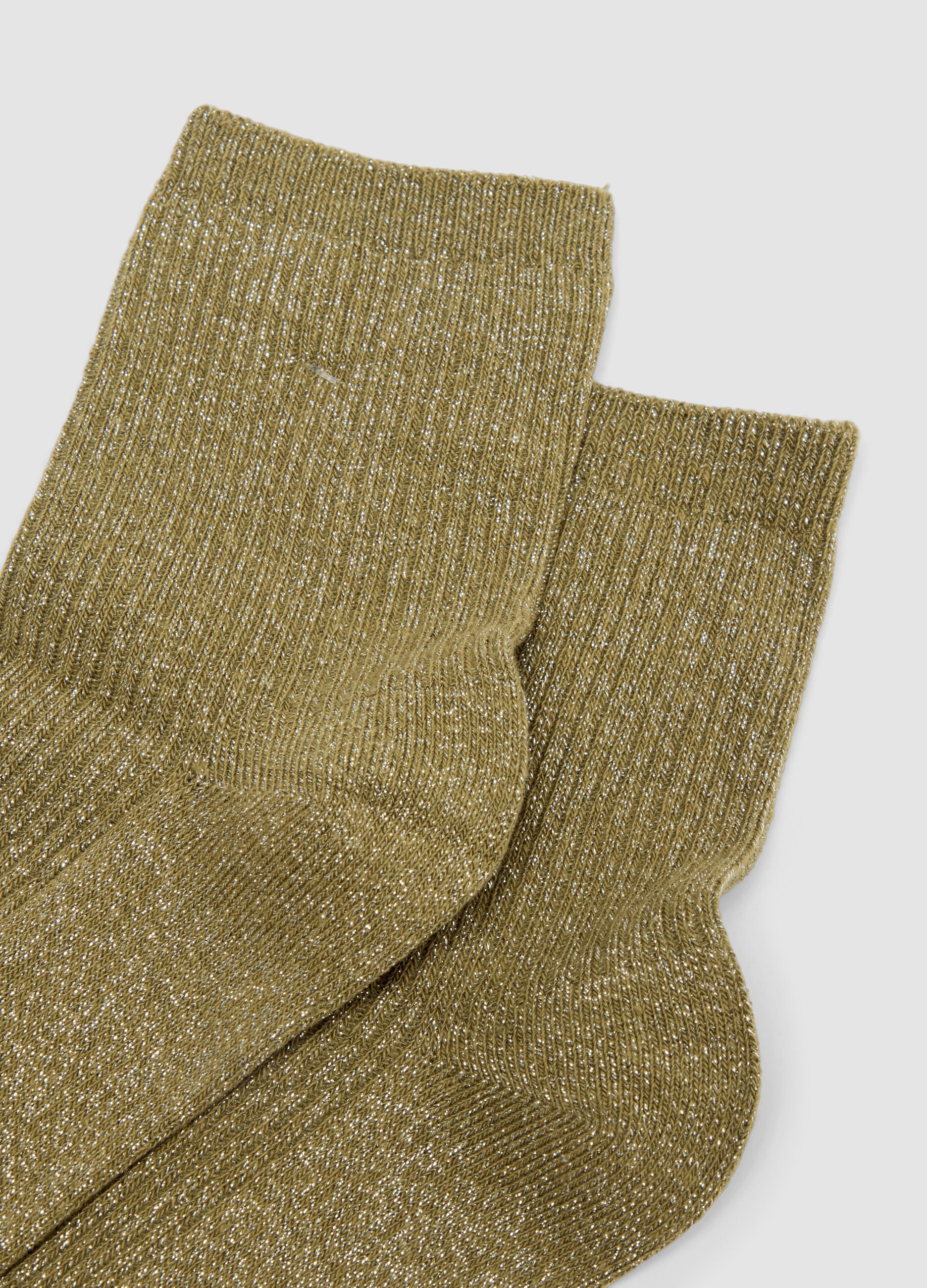 2-pack multicolour socks in organic cotton blend