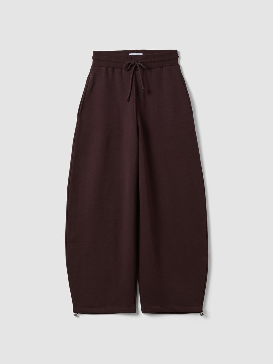 Purple cotton-blend baggy-fit jogger trousers_4